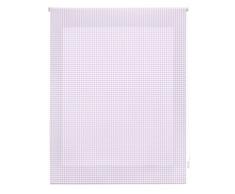 Blindecor Vichy Tenda avvolgibile, Tessuto, Lilla, 100 x 250 cm