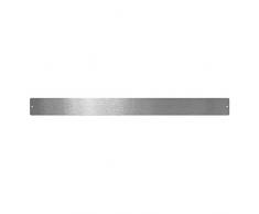 first4magnets Rettangolare Grande Lavagna Magnetica Striscia/C/W 12Â magneti, in Acciaio Inox (700Â x 60Â mm), Argento