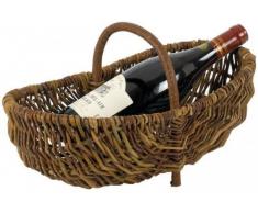 Aubry Gaspard 1130P - Paniere in vimini, 36 x 22 x 13,20 cm