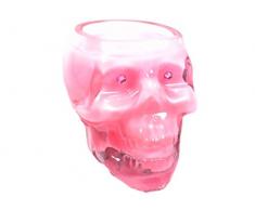 Essential Touch Candles Candela a Forma di Teschio Rosa