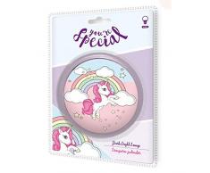 Kids Licensing - Pulsante di unicorno, luci per la casa, unisex, per bambini, multicolore