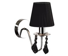 Light Prestige Mona lampade a candela da parete, struttura, E14, 40Â W, Nero, 20Â x 15Â x 24Â cm