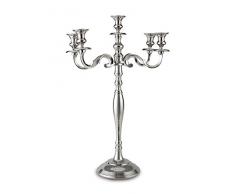 BRAID CONCEPT Candelabro, Alluminio, Grigio, 19x19x67 cm