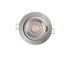 Osram Adj Simple Set di 3 Faretti LED a Incasso 5 W, Argento, 5 unitÃ