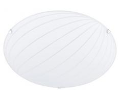 Trio Leuchten Trio 601900200 Plafoniera, Vetro Bianco Satinato