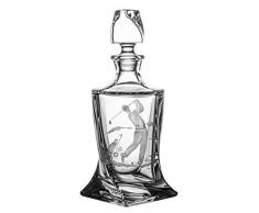 Crystaljulia Whiskey Caraffa, Vetro, 850Â ML, 14,5Â x 14,5Â x 28Â cm