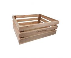 Quartier 63 - Grande Scatola da Giardino, in Legno, Marrone, 37 x 28 x 14 cm