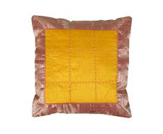 RAJRANG Indiana Handmade Floreale Giallo Cuscino per la Decorazione
