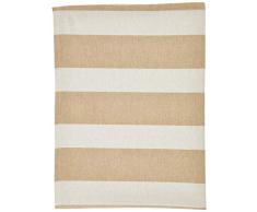 MI CASA - Strofinaccio da Cucina, 50 x 70 cm, a Righe, Colore: Beige