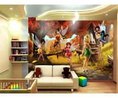 AG Design - Photo Wall Mural - Non Tessuto Bambini Disney - Disney Fairies - Foto Sfondo - Poster Gigante con Parete -360 x 270 cm - 4 Parti - FTDN 5062
