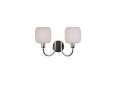 SP Light and Design Diva Parete 2 B, Struttura Cromo, Vetro Bianco Lampada 4 W