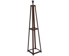 Better & Best Lampada da pavimento in ferro, stile industriale, colore ruggine marrone, dimensioni 29 x 29 x 145 cm, materiale: metallo,