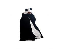 Soleil docre - Plaid in Pile, 110 x 140 cm, Colore: Nero