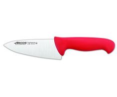 Arcos Serie 2900 - Coltello da Chef Coltello da Cucina - Lama Acciaio Inossidabile Nitrum 150 mm - Manico Polipropilene Colore Rosso