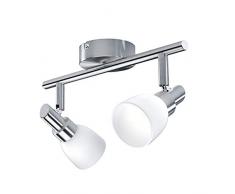 LEDVANCE Faretto LED, Faretto di Otima Qualità con 2 Faretti, Realizzato in Alluminio, Adatto per Pareti e Soffitti Interni, Lampade G9 2W Sostituibili Già Incluse,Warm White (2700K),SPOT LED G9 2X2W