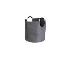 Axentia Antro Sacco portabiancheria Pieghevole, Poliestere, Grigio, ca. 40 l