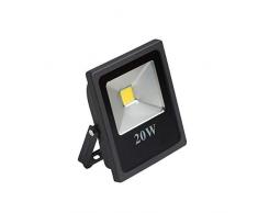 Vivida - Flood Applique Led IP65 Finitura Nera 20W