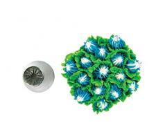 Silikomart SilikomartÂ Mini Flower Tube 04,Â Bocchetta in Acciaio Inox per Sac Poche, 18Â mm