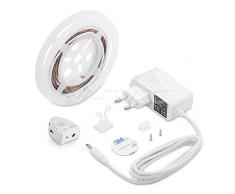 Kit Striscia LED 2.8W 260LM 1.2M Bedlight V-TAC Illuminazione Bordo letto con sensore movimento PIR Dimmable VT-8067 â SKU 2548 Bianco caldo 3000K