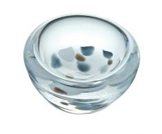 Caithness Glass Piece Crystal Sarah P Art - Ciotola Rainbow Piccola in Vetro Trasparente, Colore: Bianco