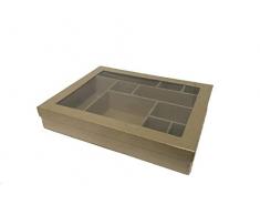 Glorex 6 2027 241 - Scatola in cartone con custodie, neutro, 28,5x22,5x5cm