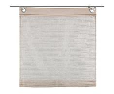 Home fashion 91763 â 760 â H: 140 x B: 60 cm Tenda a Pacchetto, Effetto a Righe Orizzontali, Pietra