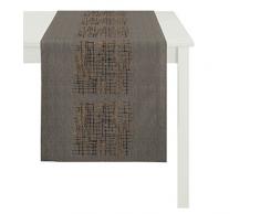 Apelt – Runner da tavolo, Poliestere, marrone, 48 x 140 x 0.5 cm