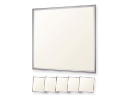 LEDVero Pannello ultrasottile con trasformatore EMV2016 regolabile, Bianco caldo 3000K, 62x62, 36W, 3000lm, 5 Pezzi