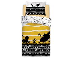 Disney Lion King Tribal Sunrise Set di Biancheria da Letto, Multi, Singolo