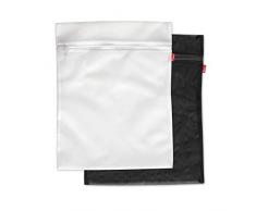 Rayen Borsa per Lavatrice e asciugatrice Protegge i Tuoi Vestiti | con Cerniera | con Blocco di Sicurezza |, Bianco, Nero, 50 x 40 cm