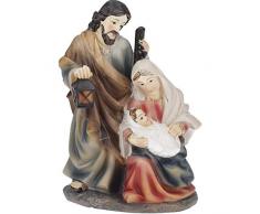 Unbekannt Neumeyer K6311 - Presepe del presepe HL Famiglia in Resina Dipinta a Mano ca 11 cm, Colorata, 11 x 9 x 5 cm