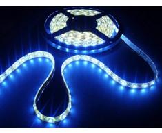 BES 22586 Striscia Strip LED, Luce Blu, 5 Mt, 270 SMD, 5050 Ip 65, 10W, Alimentatore Ipnosi