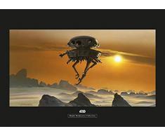 Komar Star Wars Classic RMQ Hoth Probe Droid - Decorazione da Parete per cameretta dei Bambini, Stampa Artistica, Disponibile in 3 Misure, Multicolore, WB148-70x50