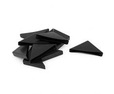 Sourcingmap Pezzi 10Â mm x 75Â mm plastica Nera Incasso Tabella Divano ad Angolo Protezioni