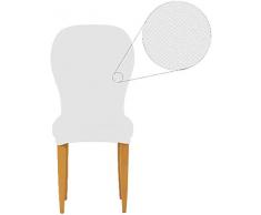 Coppia copri seggiola Biancaluna Genius 4D coprisedia con imbottitura bianco