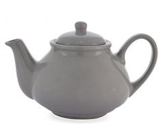 H&H Teatime Teiera, Ceramica, 1 L, Grigio