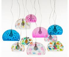 Kartell Lampada a Sospensione, Stelle, 28x38x40/232, led, plastica;pmma