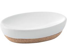 Gedy Ilary Portasapone, Ceramica, Bianco, 9,5Â x 13Â x 3