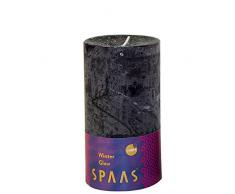 Spaas - Candela Rustica profumata, in Cera di paraffina, 70 x 130 mm, Colore: Nero