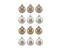 ThÃ¼ringer Glasdesign Decorazione per Albero di Natale, Adventure, 12-Teilig 6cm, Uni & Deko