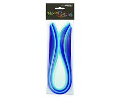 Marpa Jansen Strisce di Carta per Quilling, 3 mm x 48 cm, 100 Strisce, 130 g/m2, Fai da Te, Colori Assortiti