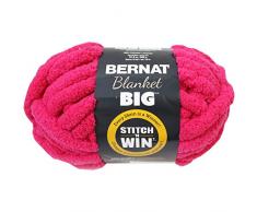 Bernat coperta grande gomitolo di lana 300Â g, poliestere, grigio, 30Â x 16Â x 166Â cm, 100% poliestere, Hot Pink, 30 x 16 x 166 cm