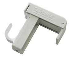 Gardinia Supporto a Clip per Asta da Tenda, Bianco, 0.1 2 unitÃ 