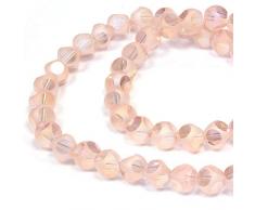 Beads Unlimited - Perline di vetro, rosa, 8 mm