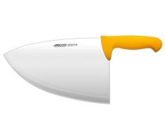 Arcos Serie 2900 - Mannaietta Mannaia da Cucina Coltello Scannare Coltello Macellaio - Lama Acciaio Inossidabile Nitrum 280 mm - Manico Polipropilene Colore Giallo