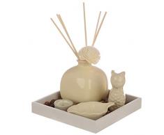 Eden, diffusore di incenso e portacandele x 1, Ceramica, Multi, Length 17cm Flower Reed 11x4x4cm Llama 7.5x7.5x3cm Cone Holder 1.5x3x3cm Vase 8x7.5x7.5cm Tray 2x14x14cm