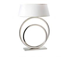 EUROCINSA 26303 Lampada da tavolo, acciaio, 50 x 13 x 57 cm