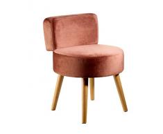 ECHTWERK - Poltrona Milo con Schienale e Superficie Imbottita, 44 x 44 x 58 cm, 4,4 kg, Colore: Tortora