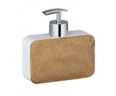 Wenko 23760100 - Dispenser di Sapone Ambila, capacitÃ : 0, 33 l, poliresina, 12 x 12, 5 x 6, 5 cm, Colore: Beige