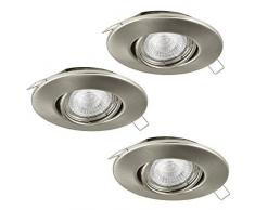 Eglo PENETO 1 Faretto da Incasso, Nickel Opaco